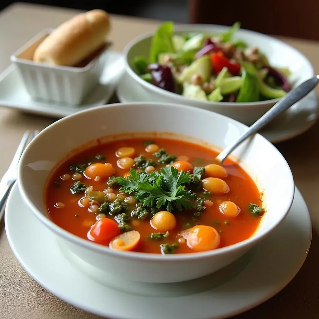 A Healthy Combo: Soup, Salad, and a Breadstick for a Light Olive Garden Meal