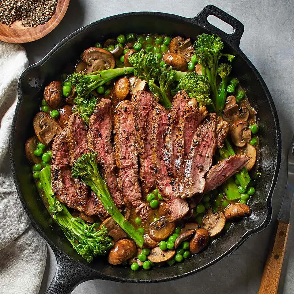 Making a Healthy Dinner Using Steak: Cut and Prep